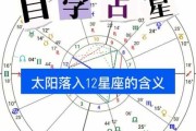 太阳落在白羊座是什么星座，太阳白羊落在十二宫